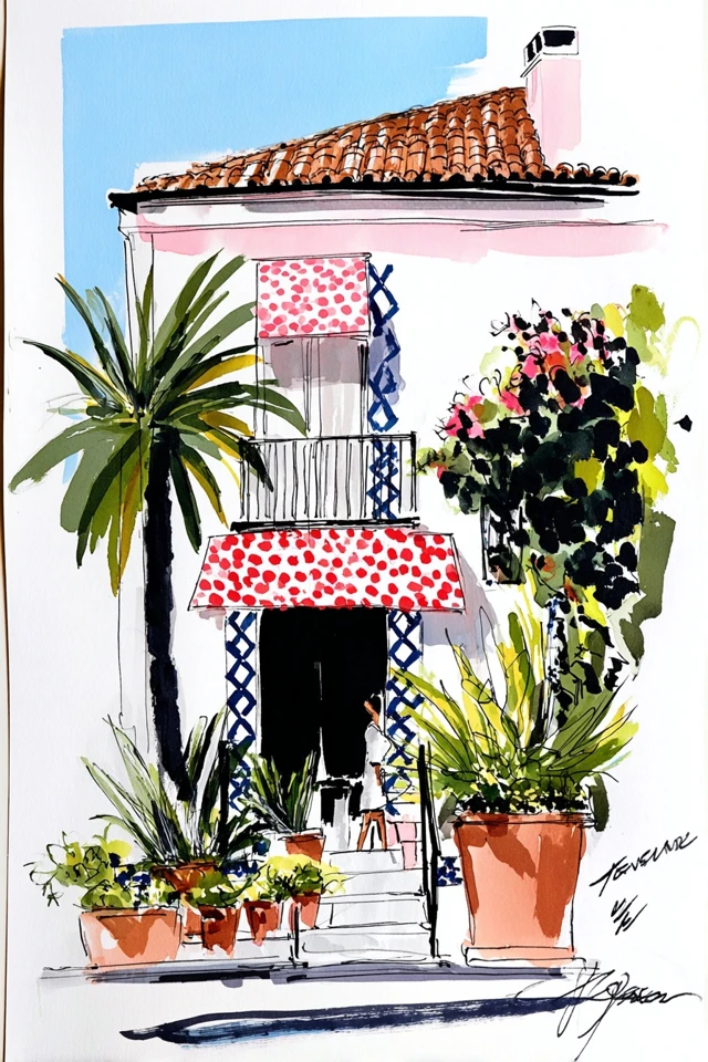 Floral Fashion Sketch - Image 6