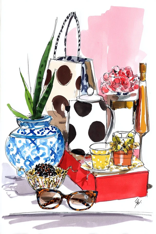 Floral Fashion Sketch - Image 3