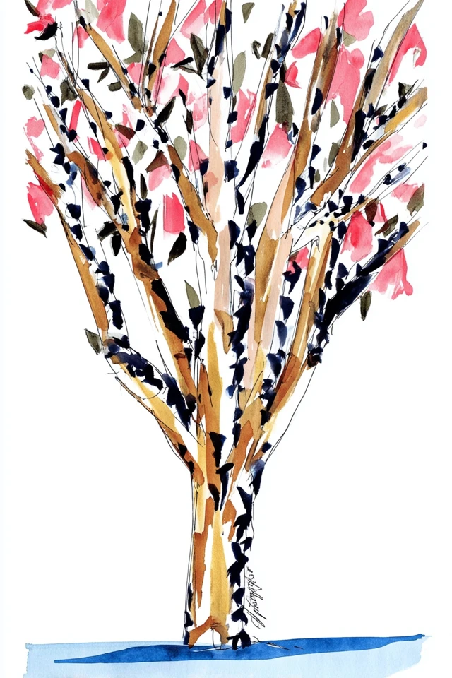 Floral Fashion Sketch - Image 5