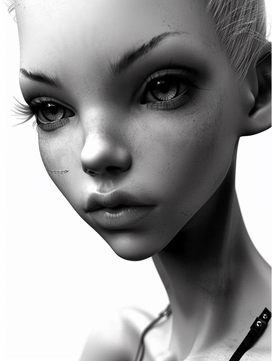Ethereal Gazes: Digital Portrait Studies - Image 3
