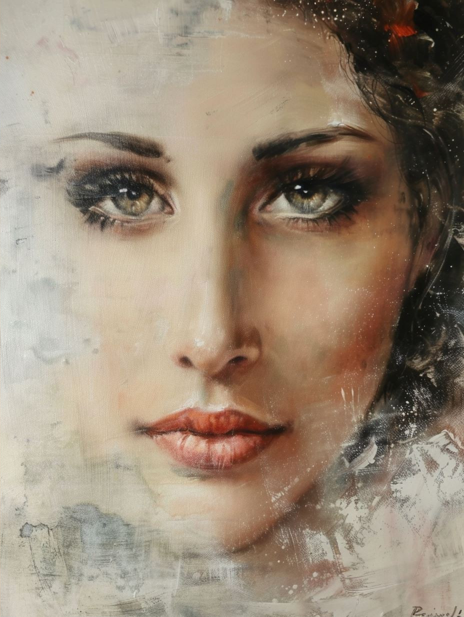 Ethereal Gazes in Oil - Image 2