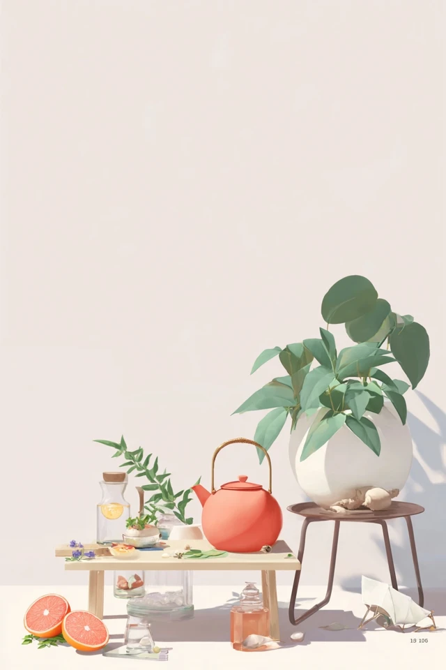Serene Floral Portrait - Image 3