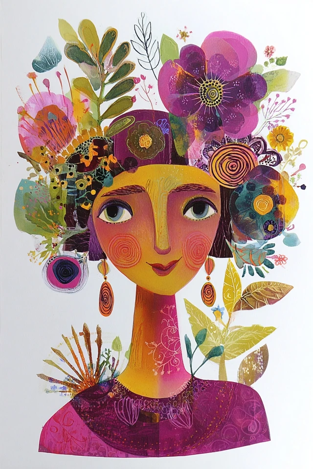 Whimsical Floral Dreams Art Collection - Image 1