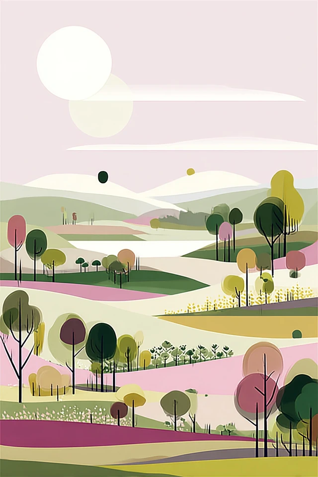Geometric Pastel Harmony - Image 2