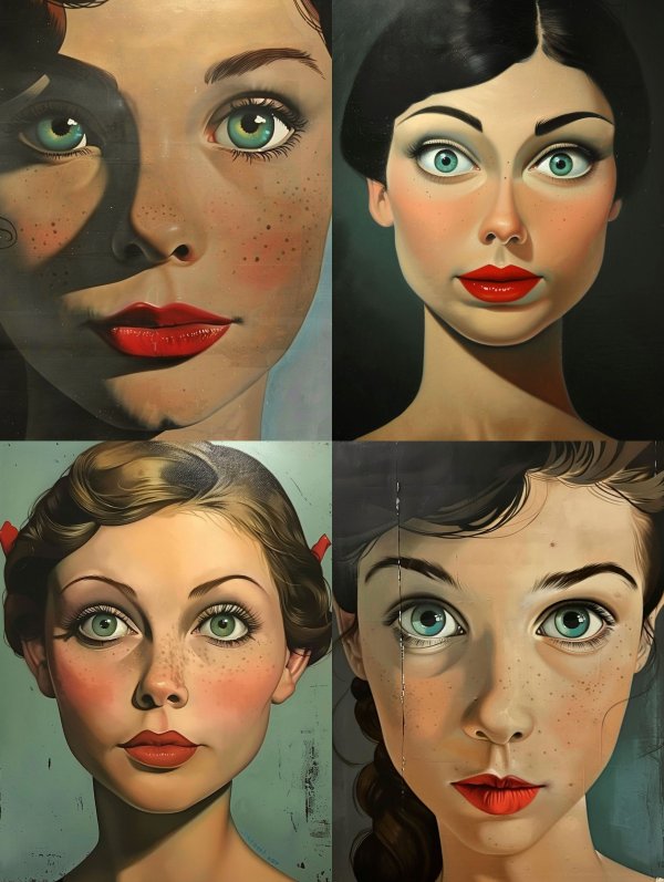 Vintage Gaze: A Study in Retro Portraits