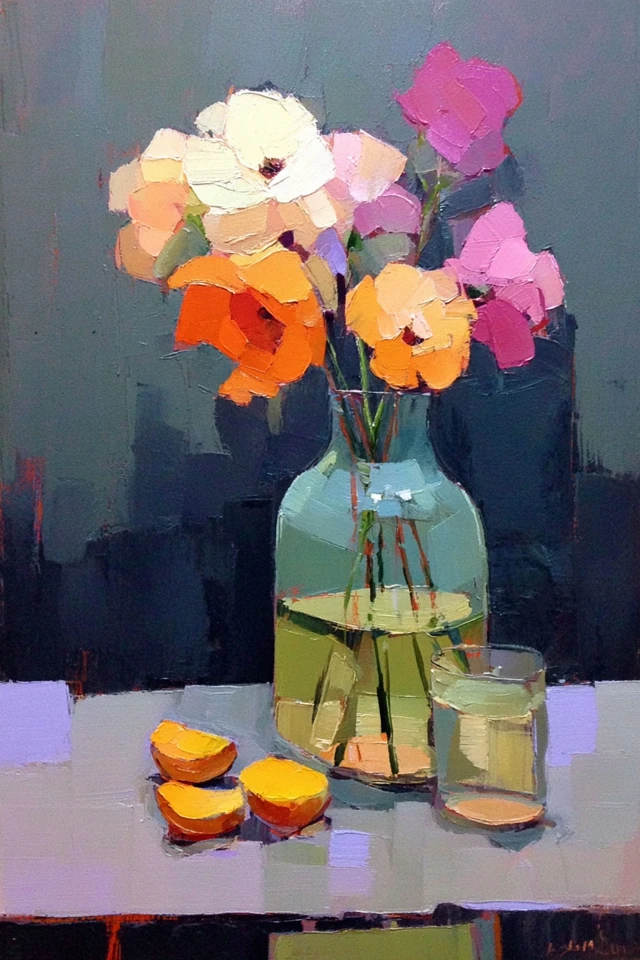 Vibrant Visions: A Four-Part Artistic Study - Image 3
