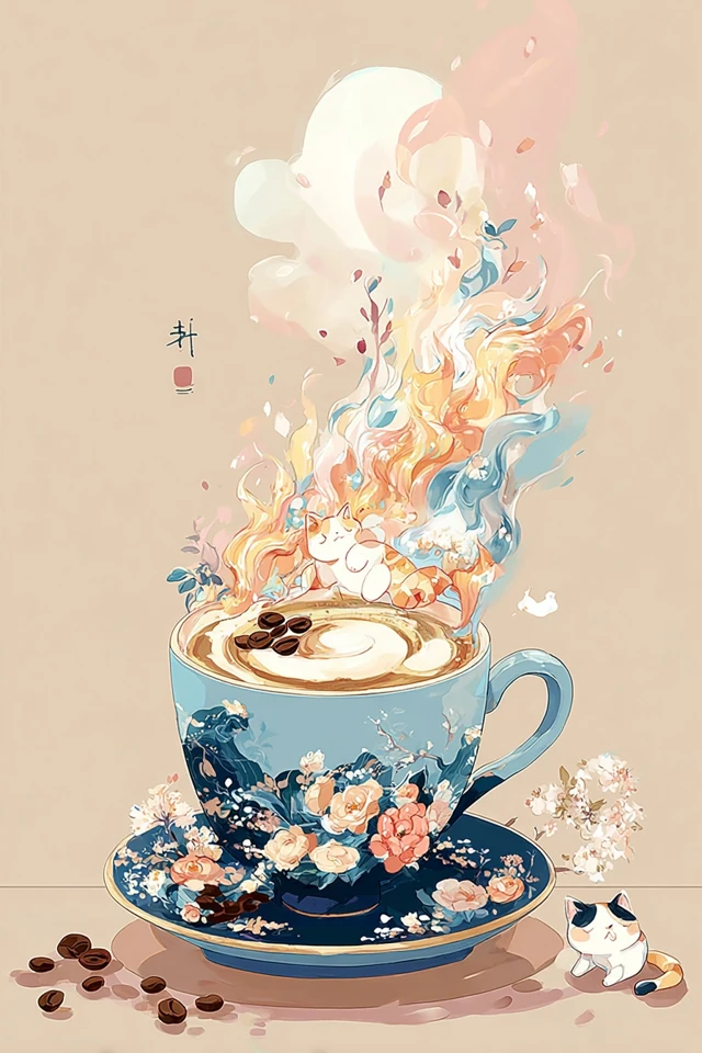 Ethereal Blue Floral Dreamscapes - Image 4