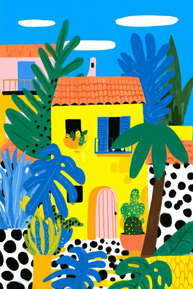 Vibrant Tropical Dreams Collage - Image 6