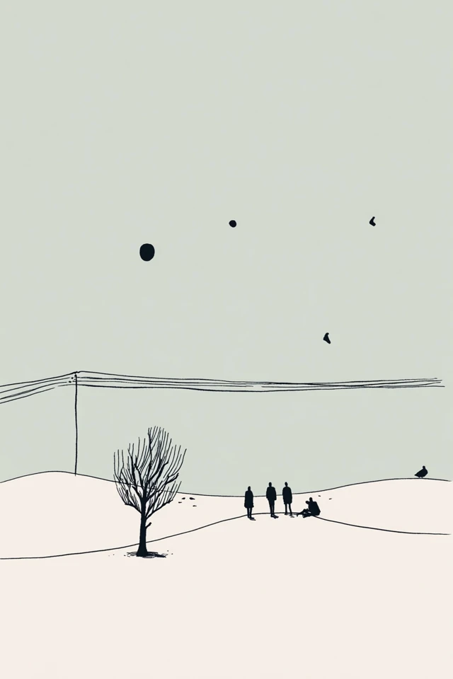 Minimalist Moments in Ink and Hue - Image 2