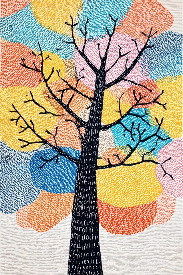 Chromatic Pointillist Portrait - Image 5