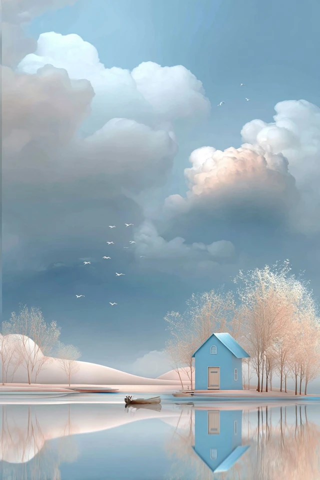 Ethereal Blue Dreams in Surreal Art - Image 6