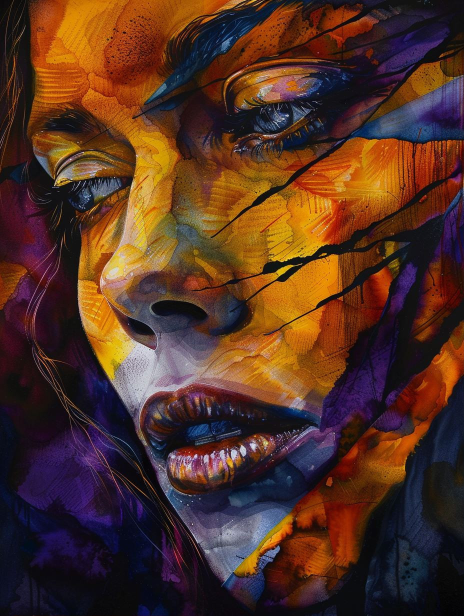 Molten Soul Abstract Portraits - Image 1