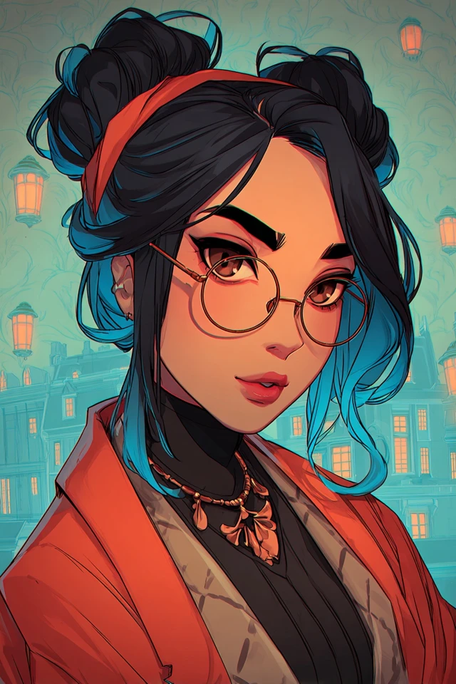 Azure Neon Scholar - Image 1