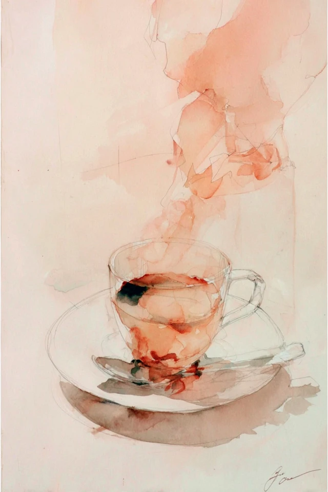 Blushing Watercolor Muse - Image 4