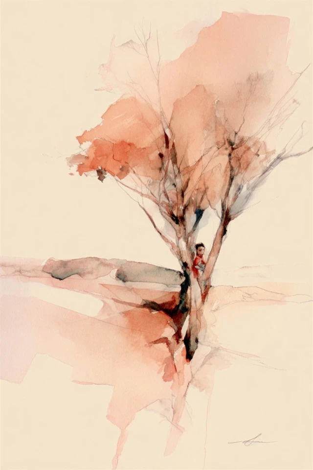Blushing Watercolor Muse - Image 5