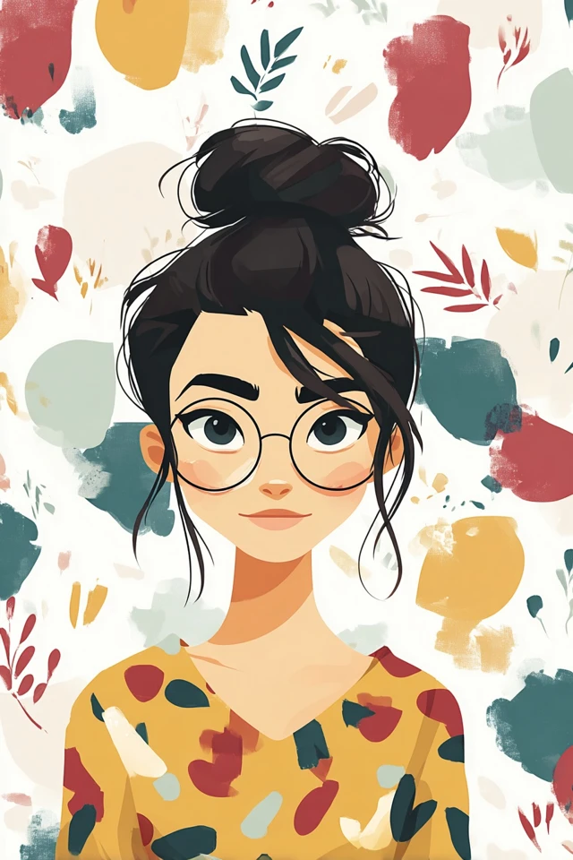 Whimsical Artistic Portrait - Image 1