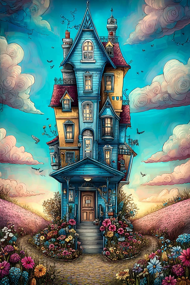 Whimsical Dreamer Portrait - Image 6
