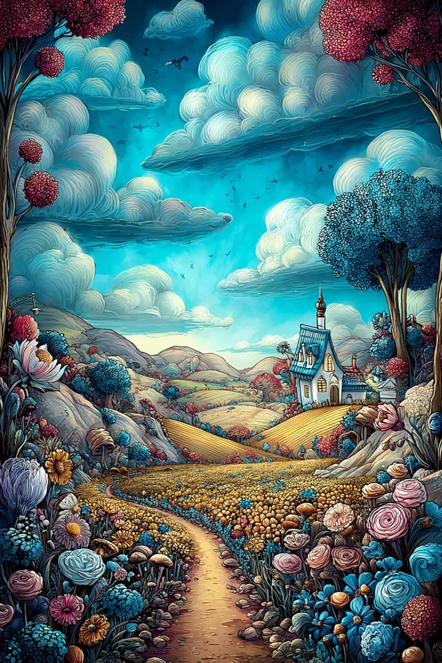 Whimsical Dreamer Portrait - Image 2