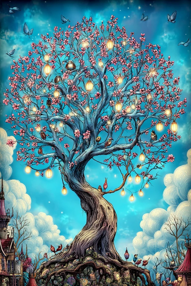 Whimsical Dreamer Portrait - Image 5