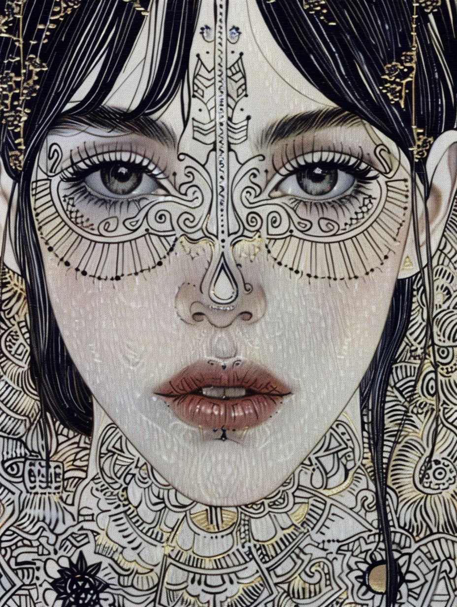 Intricate Ethereal Portraiture Art - Image 3