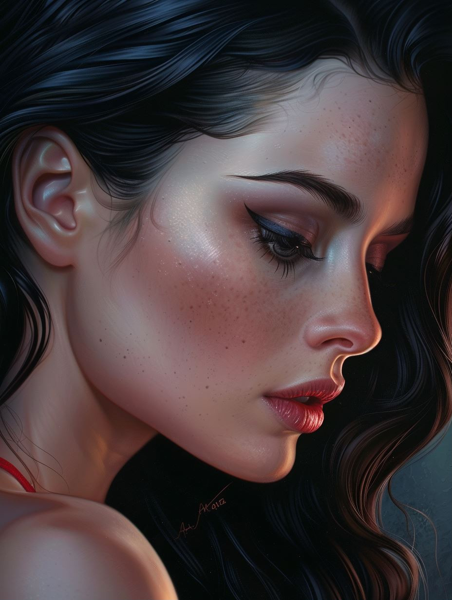 Ethereal Gazes of Dark Elegance - Image 1