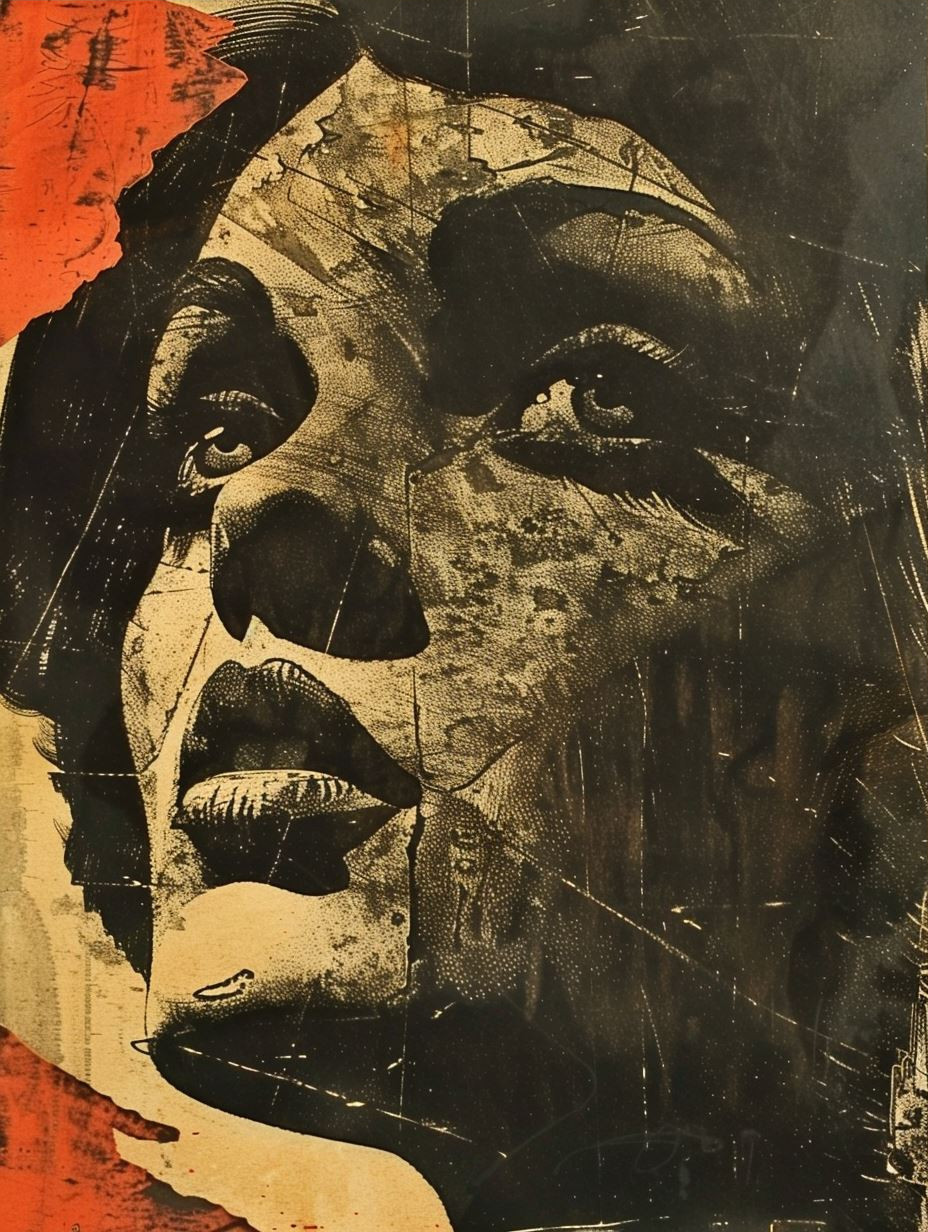 Gritty Noir Mixed Media Portraits - Image 3