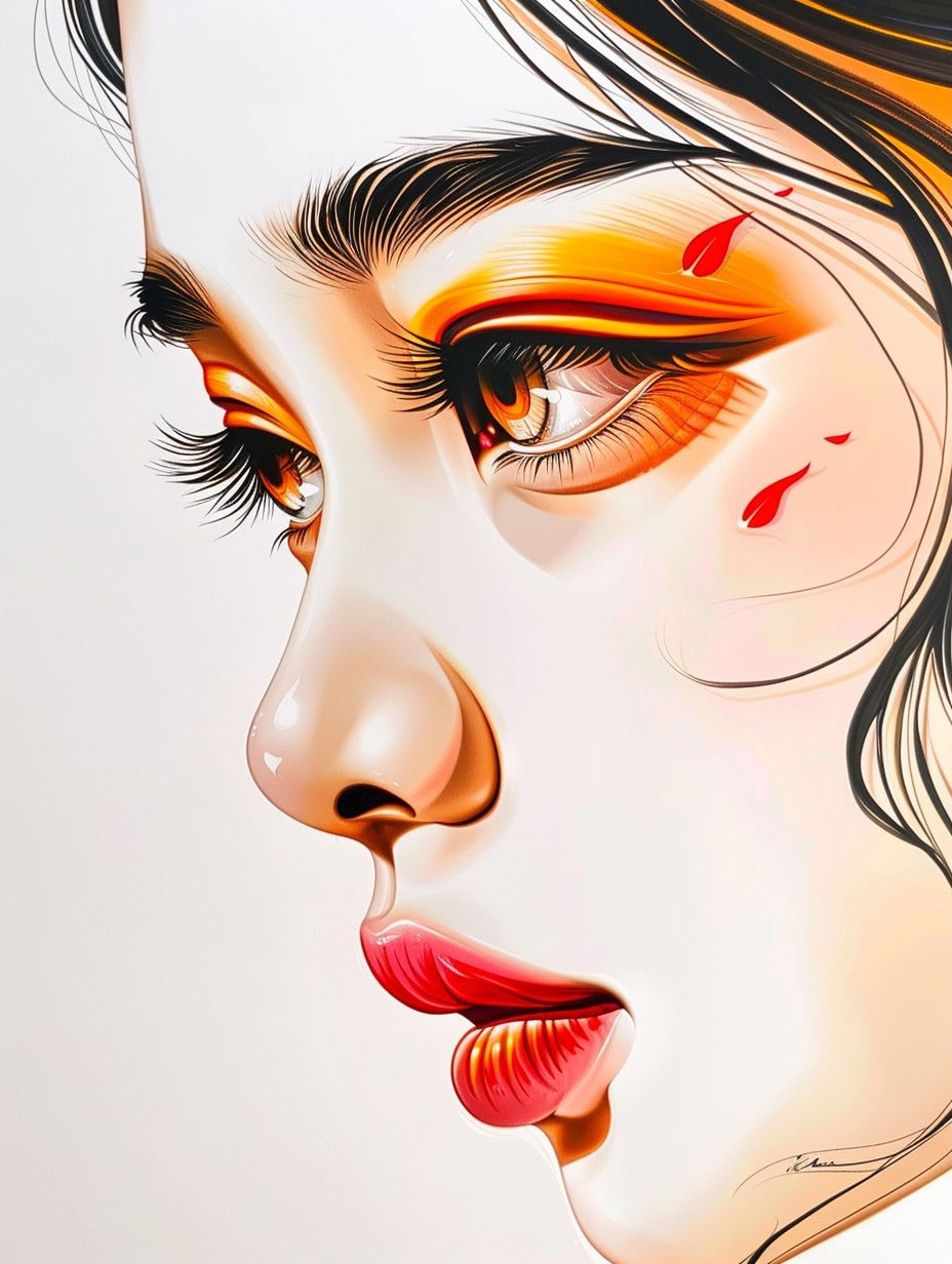 Ethereal Amber Gaze - Image 3