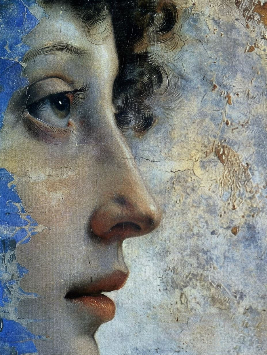Ethereal Gazes in Mixed Media - Image 2