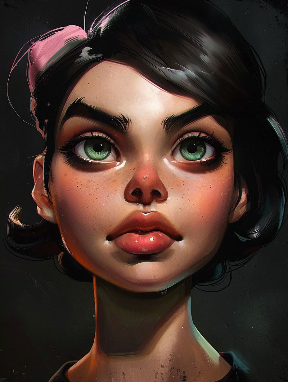 Digital Portraits of Stylized Female Characters - Image 2