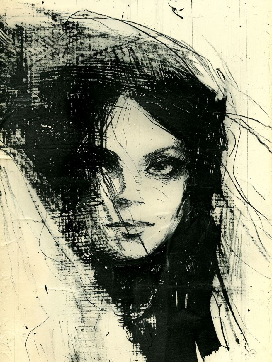 Ink Shadows: Four Expressions of Melancholy - Image 3