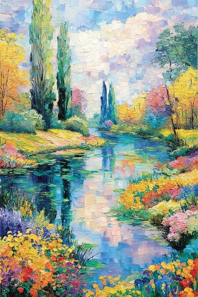 Prismatic Impressionist Muse - Image 2