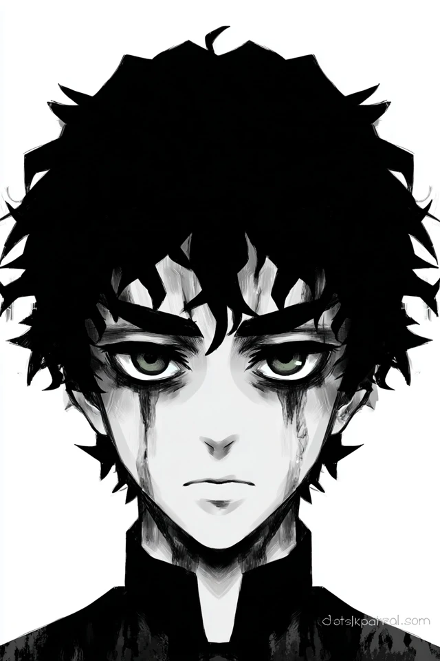 Ink Shadow Portrait - Image 1