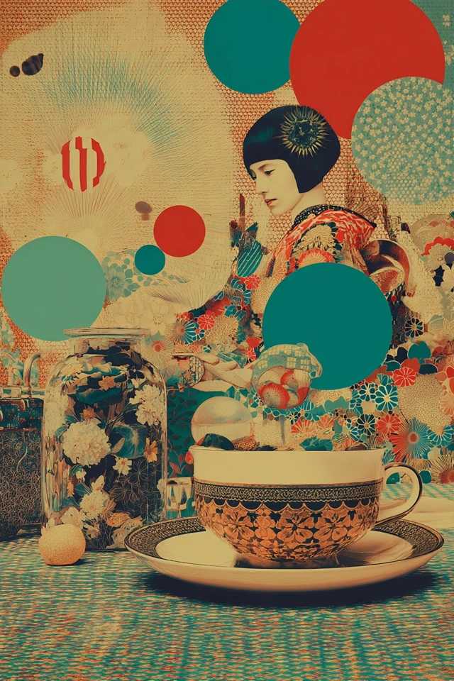 Floral Fusion Portrait - Image 3