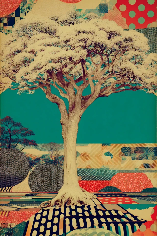 Floral Fusion Portrait - Image 5