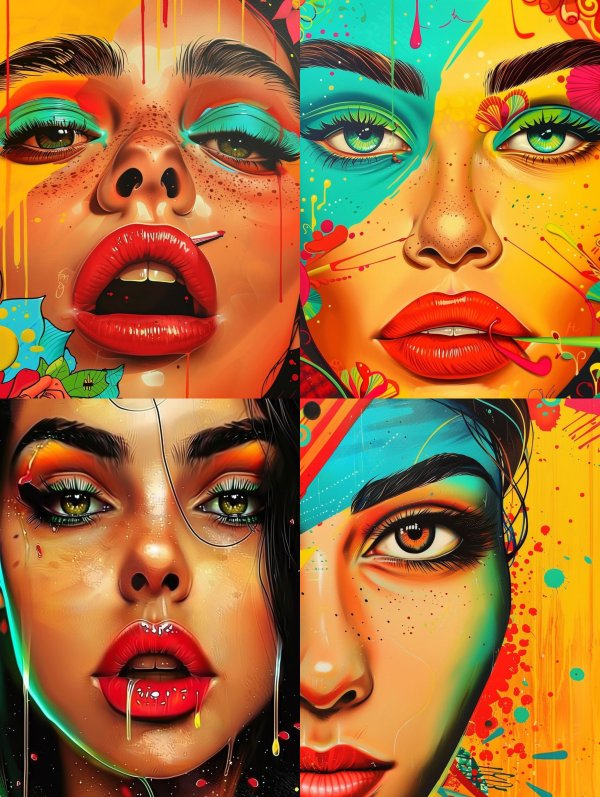 Vibrant Visions of Modern Pop Art