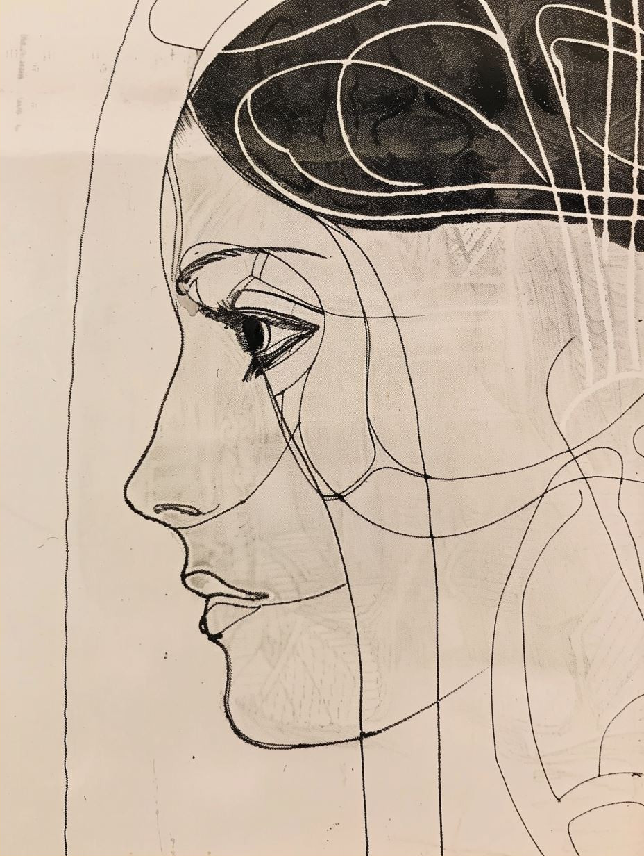 Linear Elegance: A Study of Faces - Image 2
