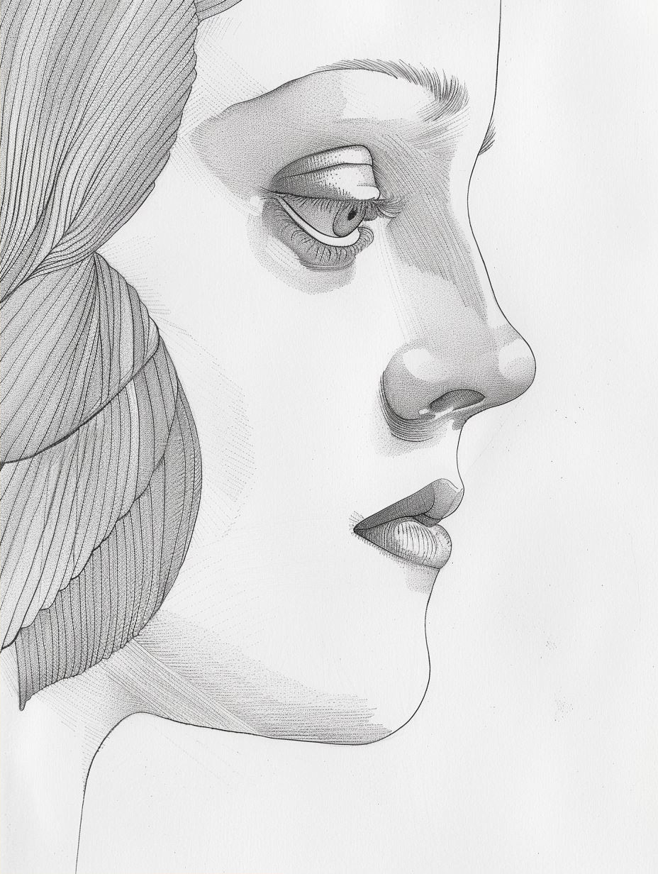 Linear Elegance Portrait - Image 2