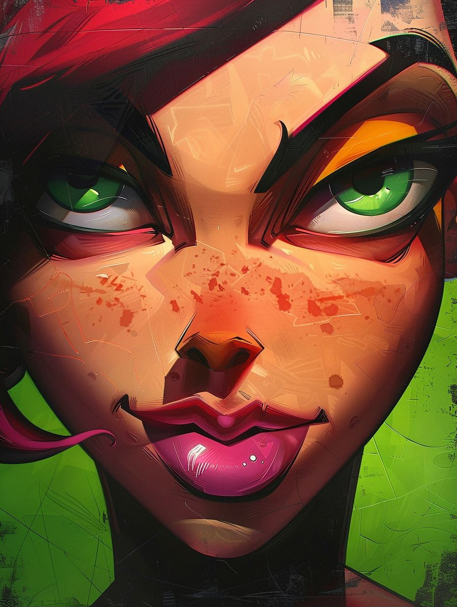 Digital Portraits of Stylized Female Characters - Image 1