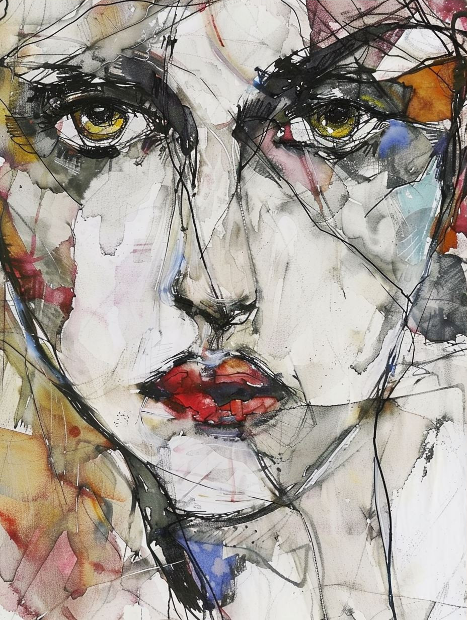 Fragmented Souls in Watercolor - Image 3