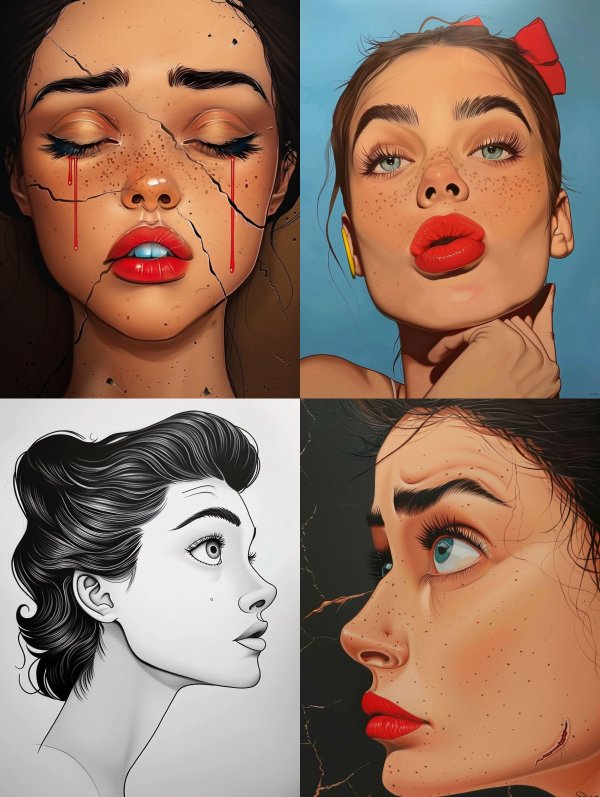 Emotional Hyper-Realistic Portrait Studies