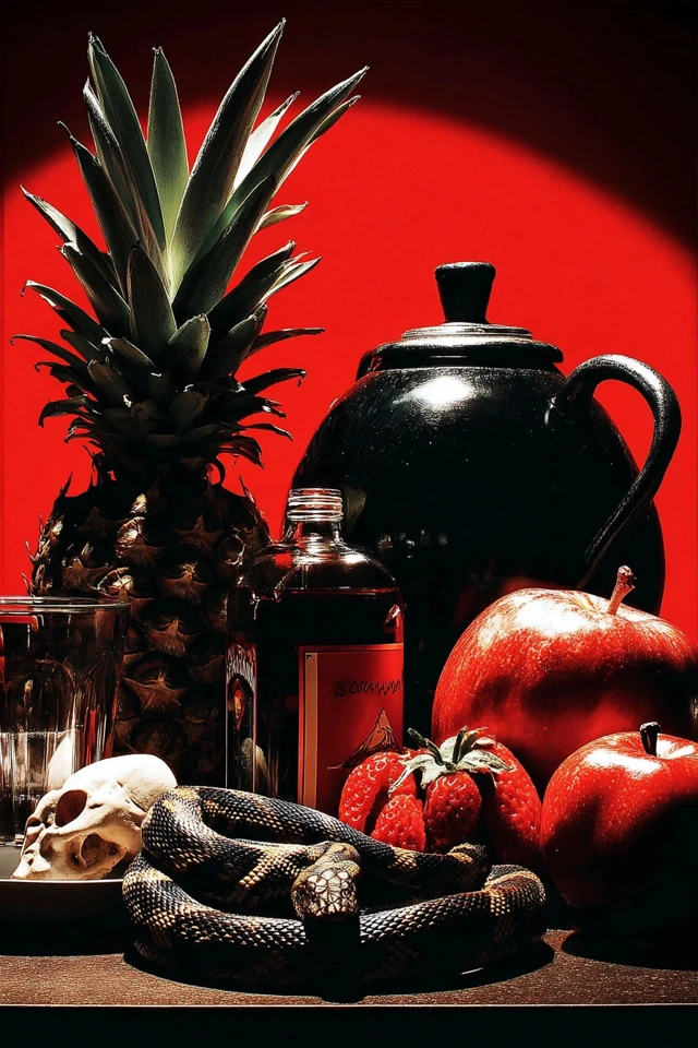 Crimson Shadows and Surrealist Dreams - Image 3