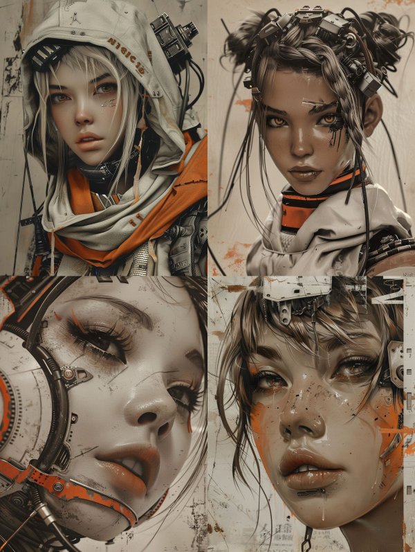 Futuristic Cyberpunk Nomad Portrait