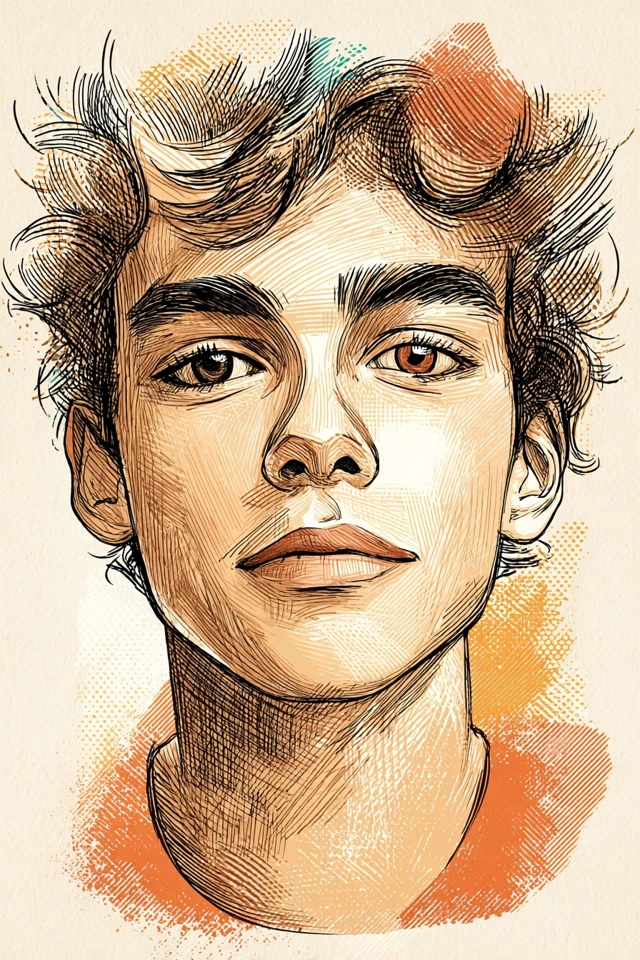 Hatched Portrait Essence