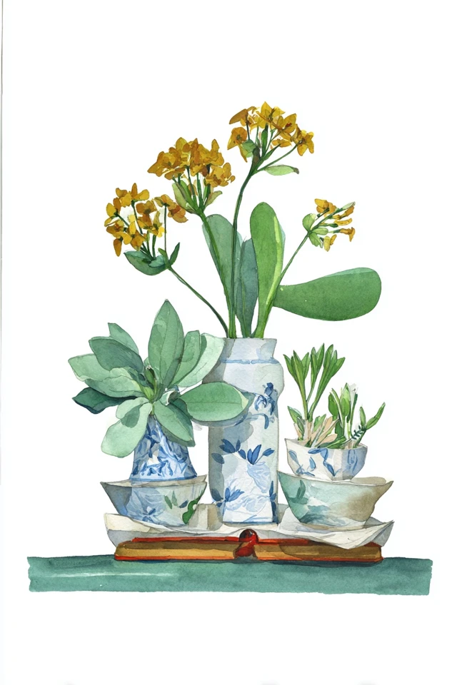 Botanical Crown Portrait - Image 3