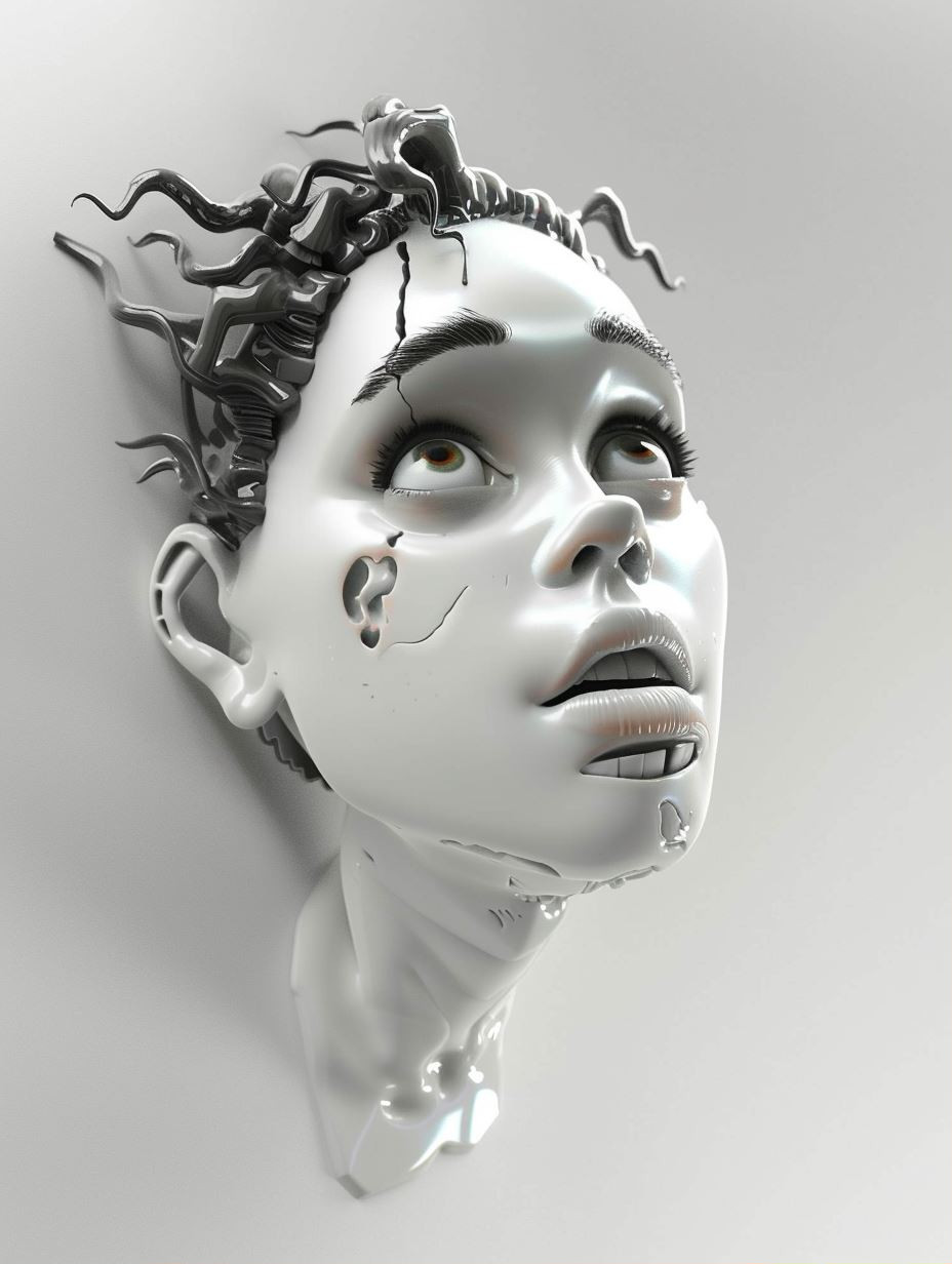 Surrealist Fluidity: The Art of Melting Faces - Image 1