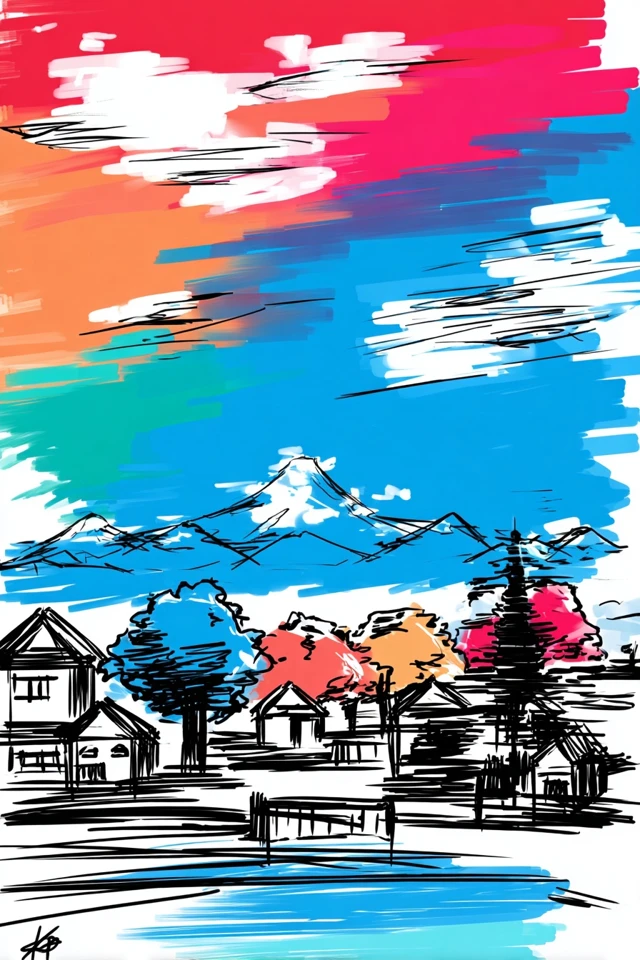 Vibrant Ink Fusion - Image 2