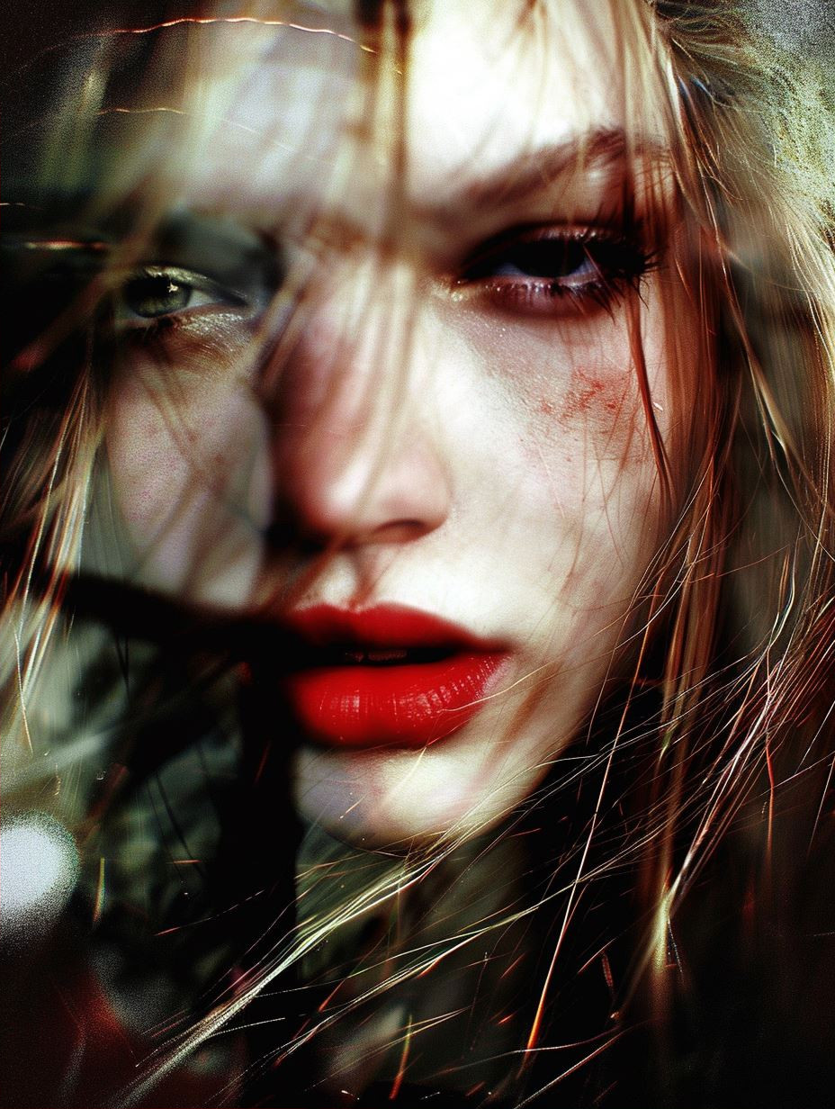 Digital Fragmented Crimson Vision - Image 2