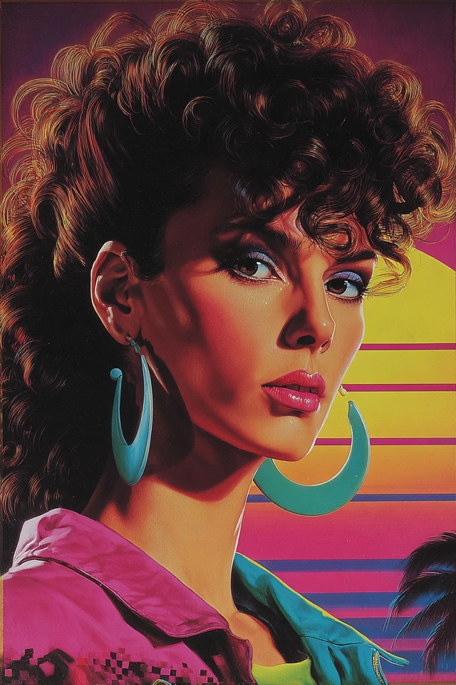 Neon Retro Glamour - Image 1