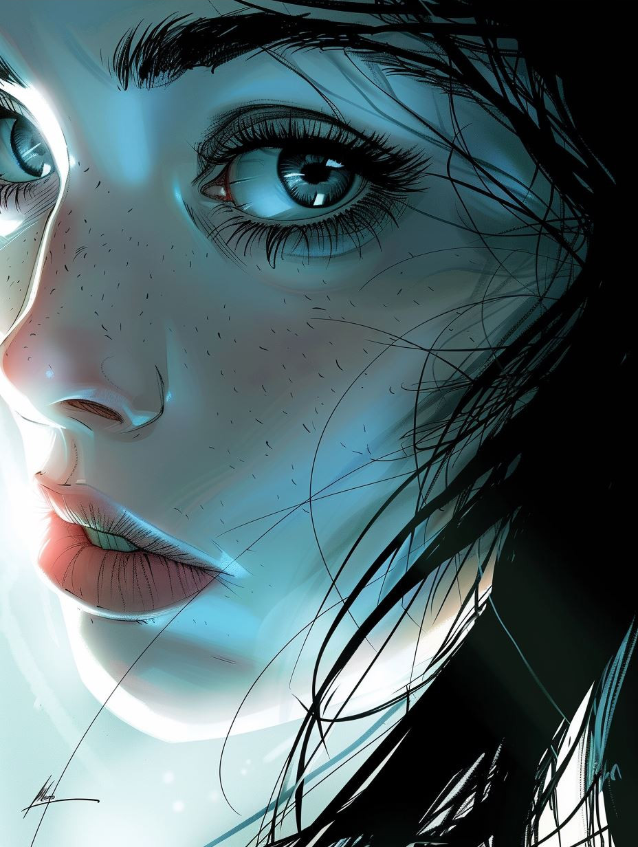 Neon Glow Cinematic Portrait - Image 3