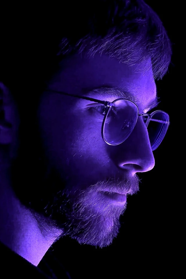 Neon Violet Nocturne - Image 1